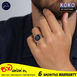 Glamon Black ONYX Ring For Boys High Quality Never Fade